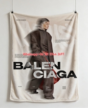 Balenciaga Motion Blur UK Edition Flannel Sofa Throw Blanket for Wall Hanging BA087